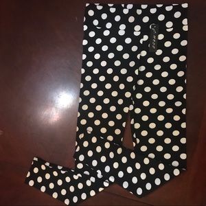 🆕C-Mode PolkaDotsBlk/Wht Leggings-OneSizeFitsMost